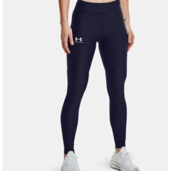 Under Armour Solid Navy Blue Leggings, High Waisted, Multiple Sizes, NWT!! - Picture 1 of 12